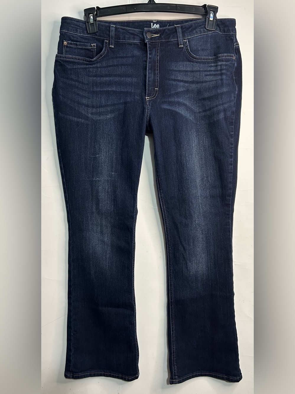 Lee Riders Dark Wash Mid-Rise Bootcut Jeans Size 16 Petite